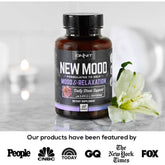 Natural serotonin support supplement with 5-HTP and L-Theanine